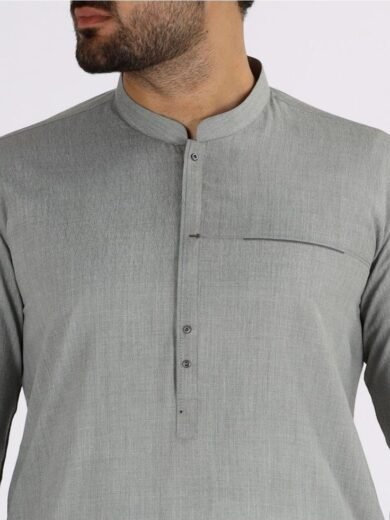 LIVER BROWN COTTON KAMEEZ SHALWAR
