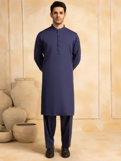 LIVER BROWN BLENDED KAMEEZ SHALWAR | JJKS-A-33173